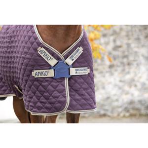Amigo Stable Rug Plus Disc Front - Fig/Navy